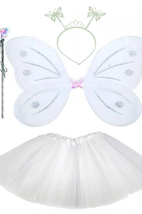 Beyaz Kelebek Kostümü Seti