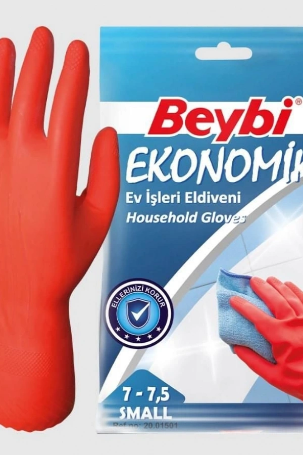 Beybi Ekonomik Lastik Eldiven No: 7 - 7,5