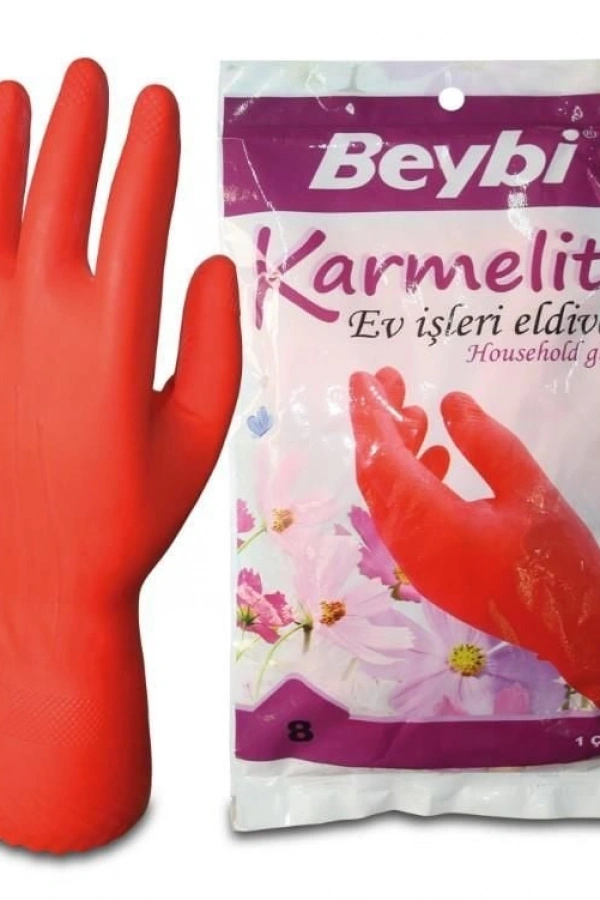 Beybi Karmelita Bulaşık Eldiveni No:7,5