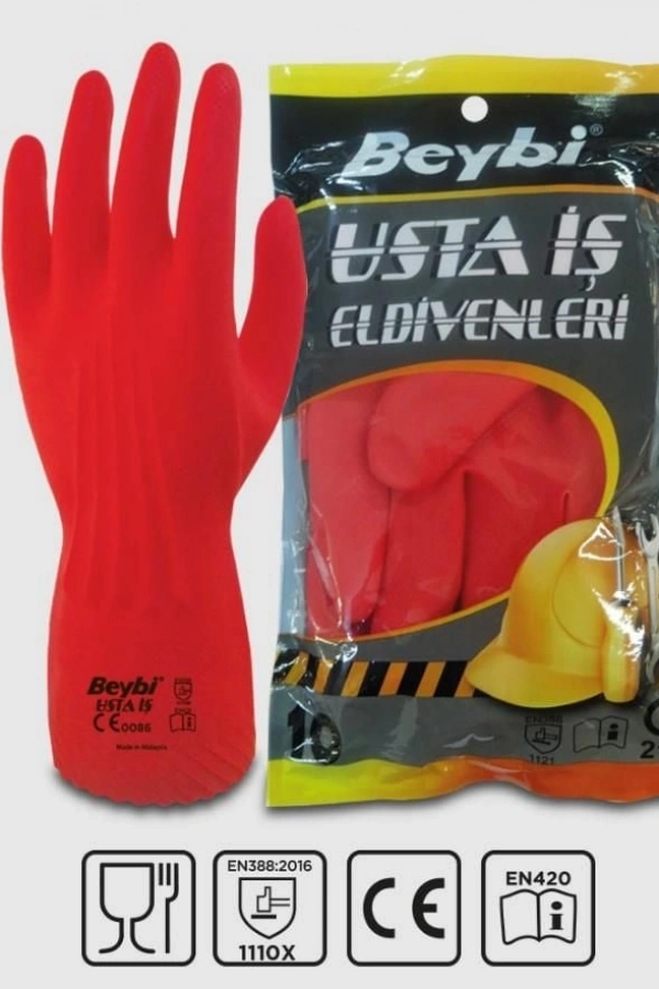 Beybi Usta İş Lateks Eldiven NO:9