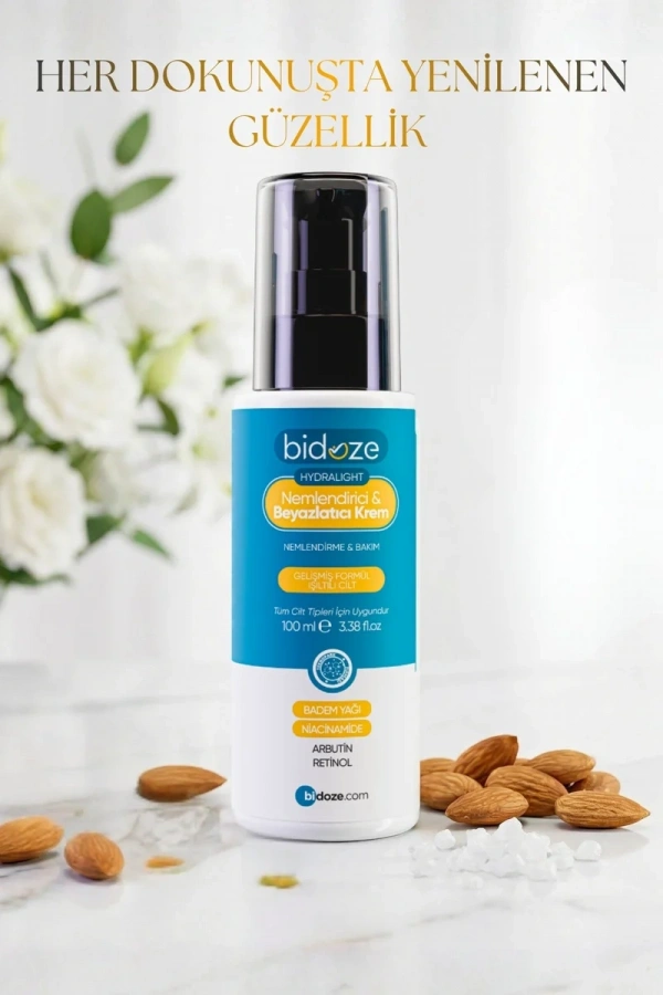 Bidoze Hydralight Nemlendirici & Beyazlatıcı Krem 100 Ml