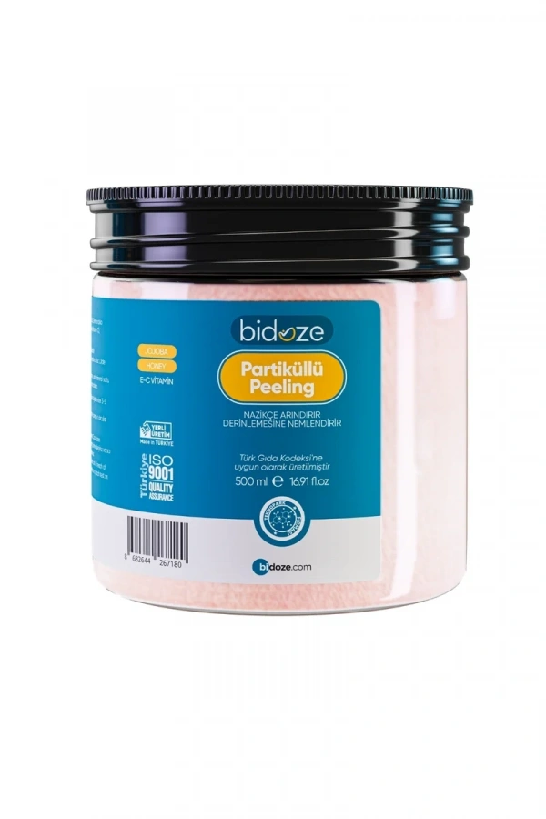 Bidoze Partiküllü Vücut Peelingi 500 Ml | Kolajen ve E Vitamini Destekli Arındırıcı Scrub