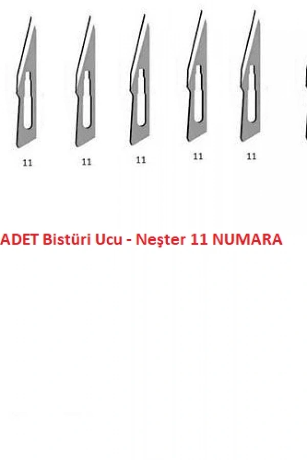 Bistüri Ucu No 11 - Neşter - 100 Adet