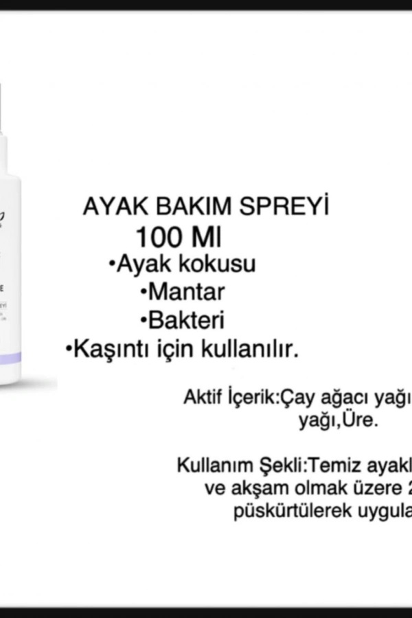 Bitkisel Ayak Koku Giderici Bakım Spreyi