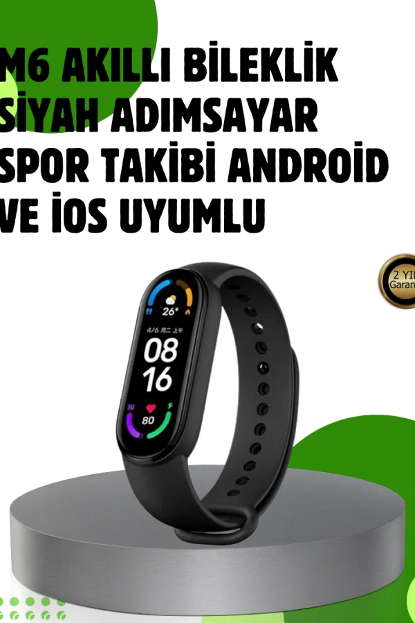 Bluetooth 5.0 Akıllı Bileklik – Kalp, Uyku ve Aktivite Takibi