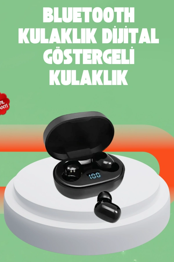 Bluetooth 5.0 Kulaklık – LED Ekranlı Şarj Kutusu