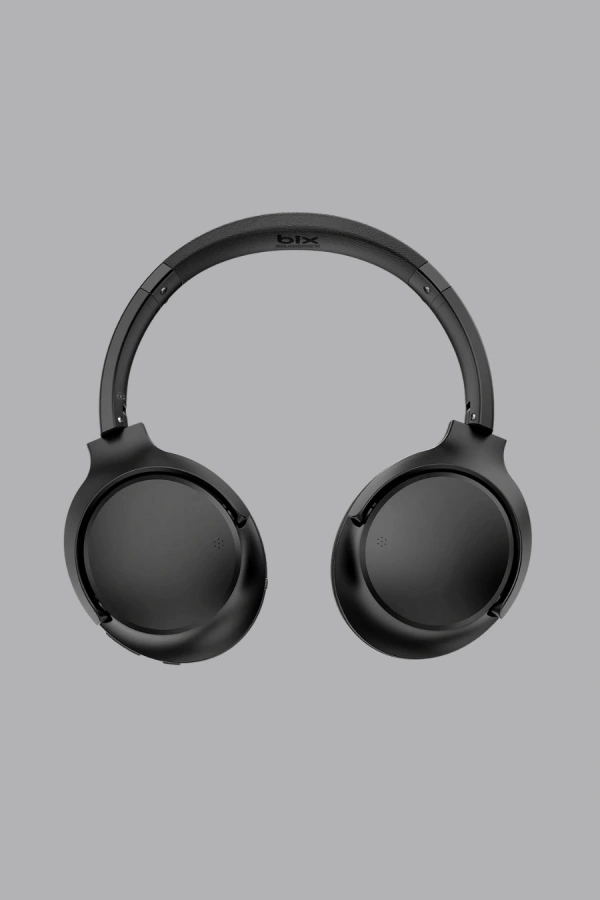 Bluetooth 5.0 Siyah Kablosuz Kulaklık 18 Saat Batarya Katlanabilir Tasarım
