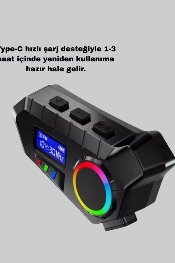 Bluetooth 5.4 İntercom ve Alarmlı Disk Kilidi Seti Güçlü Ses ve Güvenlik