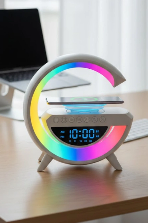 Bluetooth Hoparlör RGB Aydınlatmalı USB TF Kart FM Özellikli