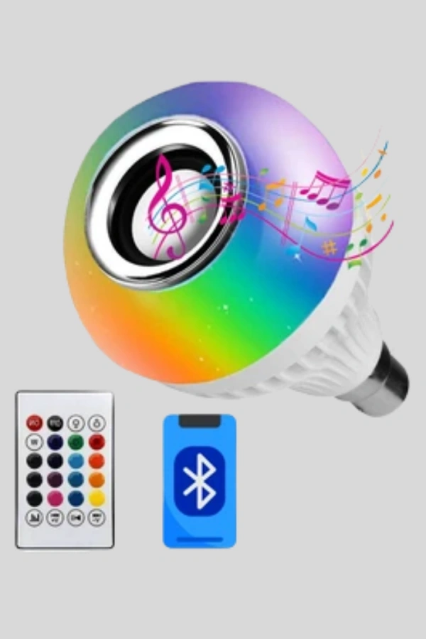 Bluetooth Hoparlörlü LED Ampul – 12W Enerji Tasarruflu