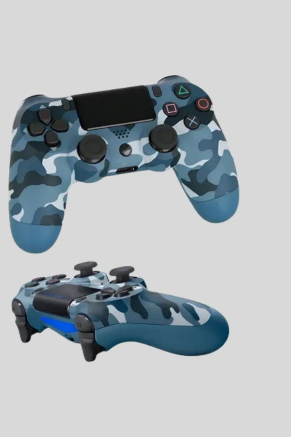Bluetooth Kablosuz PS4 Gamepad Çift Motorlu Siyah Controller