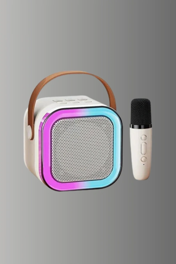 Bluetooth Karaoke Mikrofon ve Hoparlör Seti Taşınabilir