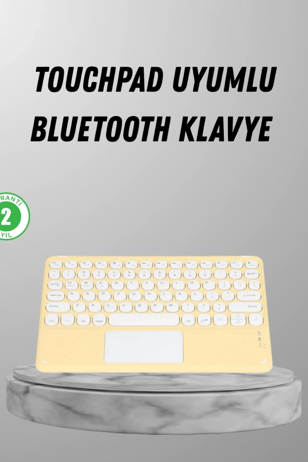 Bluetooth Klavye – Kablosuz, Sessiz Tuşlu, Android iOS Windows Uyumlu, Kompakt Taşınabilir Tasarım