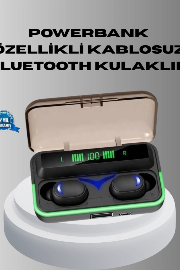 Bluetooth Kulaklık 800mAh Powerbank Düşük Gecikmeli