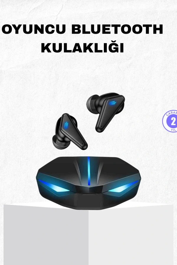Bluetooth Kulaklık Tam Kablosuz Stereo LED Işıklı