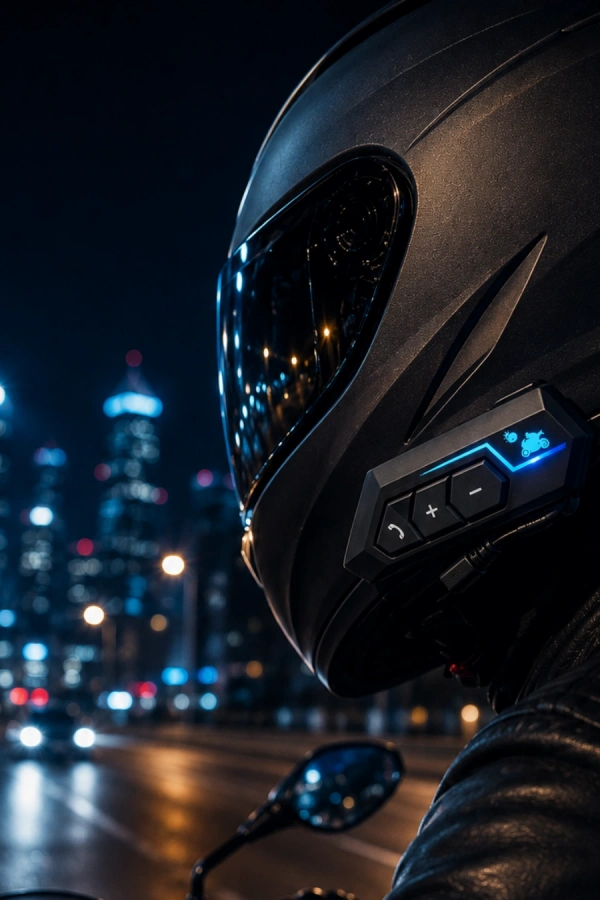 Bluetooth Motosiklet Kask Kulaklığı Mikrofonlu Kablosuz Sürüş Intercomu