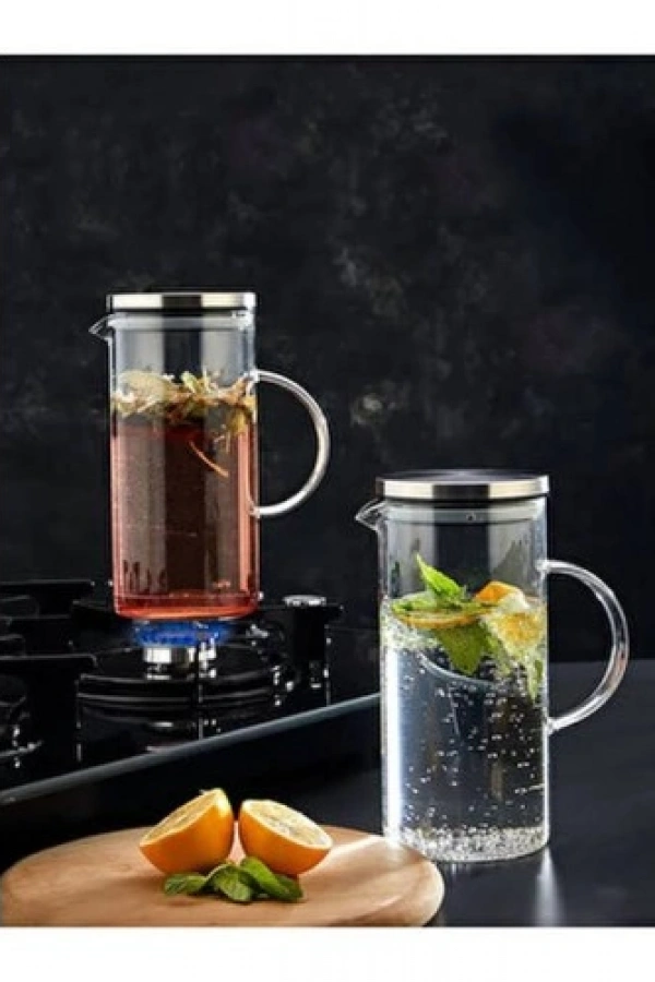 Borosilikat Cam Sürahi 1 Litre