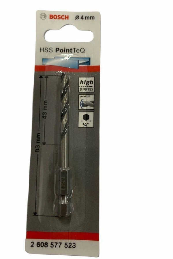 Bosch Point TeQ Altıgen Şaftlı Hss Matkap Ucu 4 mm