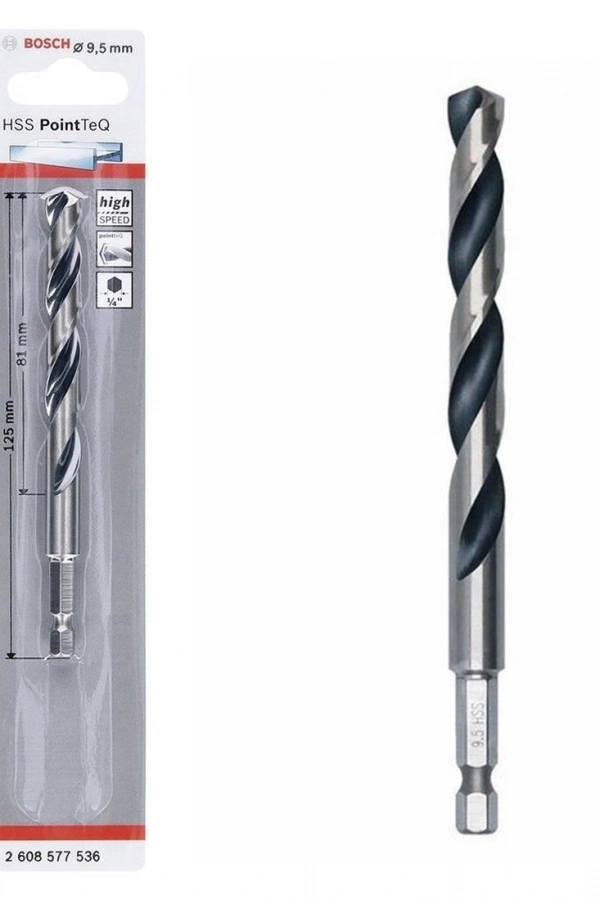 Bosch Pointteq Altıgen Şaftlı Hss Matkap Ucu 9,5 mm