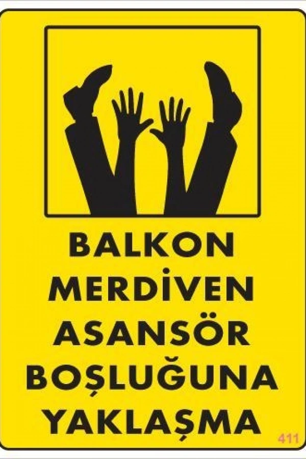 Boşluğa Yaşlaşma Uyarı Levhası 25x35 KOD:411