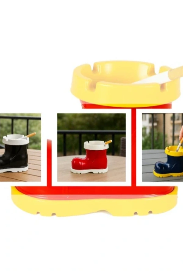 Bot Tasarımlı Kokusuz Küllük