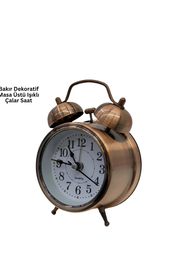 Bronz Metal Masa Saati