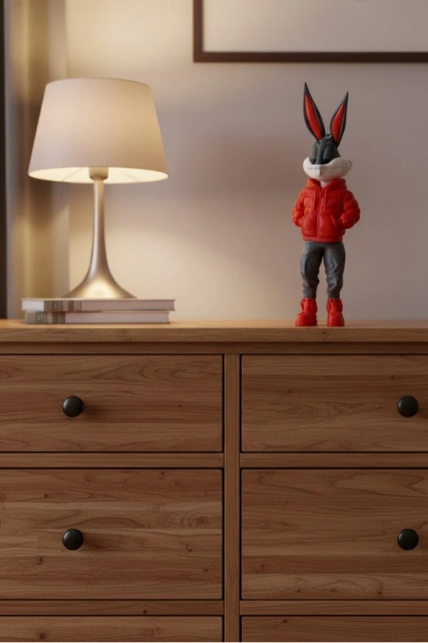 Bugs Bunny Dekoratif Figür 10×34 cm Modern Tasarım