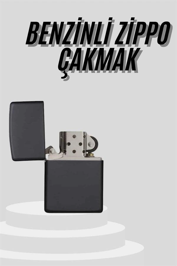 Çakmak Parlak Siyah Doldurulabilir Hedyelik Eşya