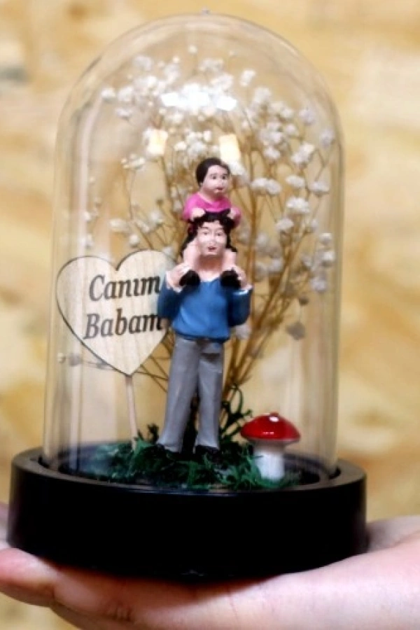 Canım Babam Kız Çocuğu Fanus Teraryum