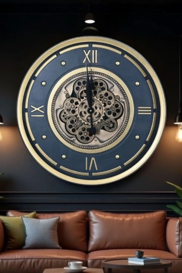 Çarklı Duvar Saati 60 cm
