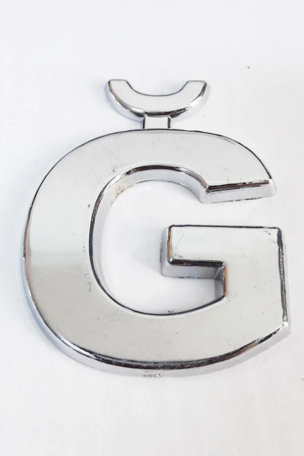 Cemax Ğ Harfi  3,75 cm Krom Yapışkanlı