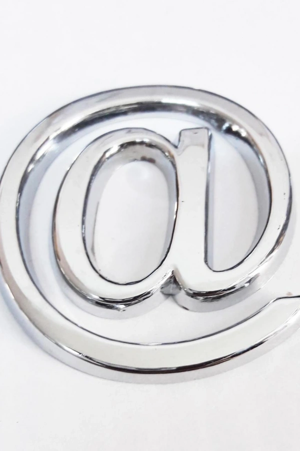 Cemax @ İşareti 3,75 cm Krom Yapışkanlı