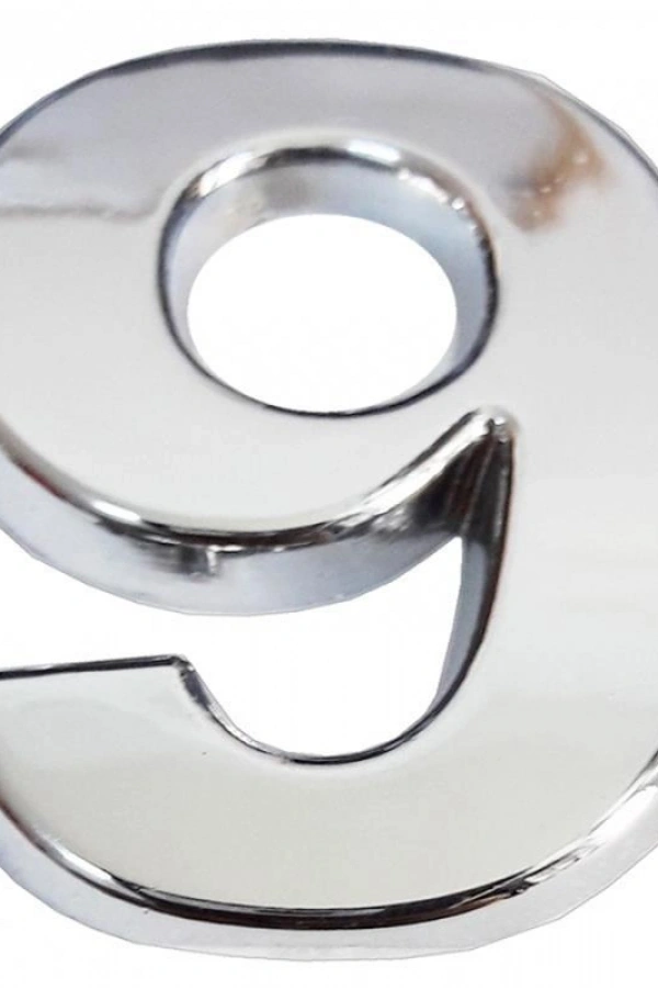 Cemax Krom Yapışkanlı 9 Rakamı 5 cm