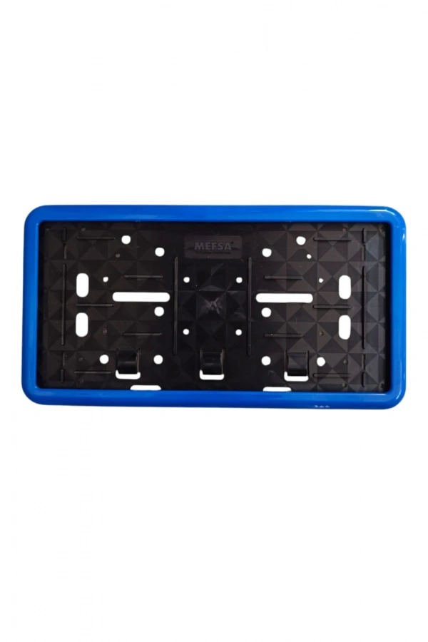 Çerçeveli Dikdörtgen  Plakalık Plaka Altlığı Mavi 32X17cm 1 Adet