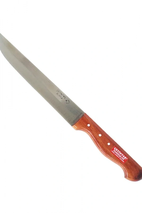 Çetintaş Bursa Mutfak ve Ekmek Bıçağı 14,5 cm, Ahşap Gül Sap