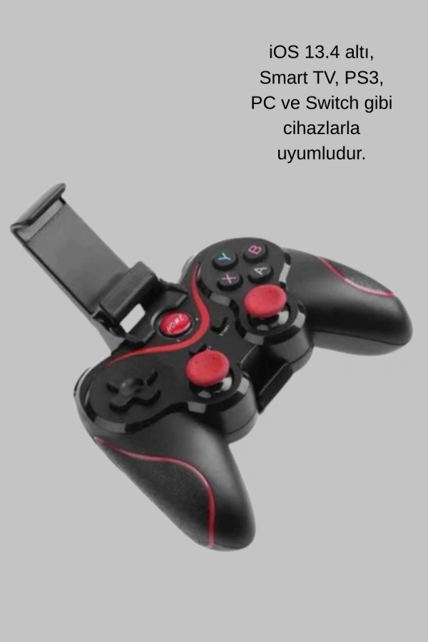 Çift Analog Joystick ve 14 Tuşlu Bluetooth Oyun Kumandası