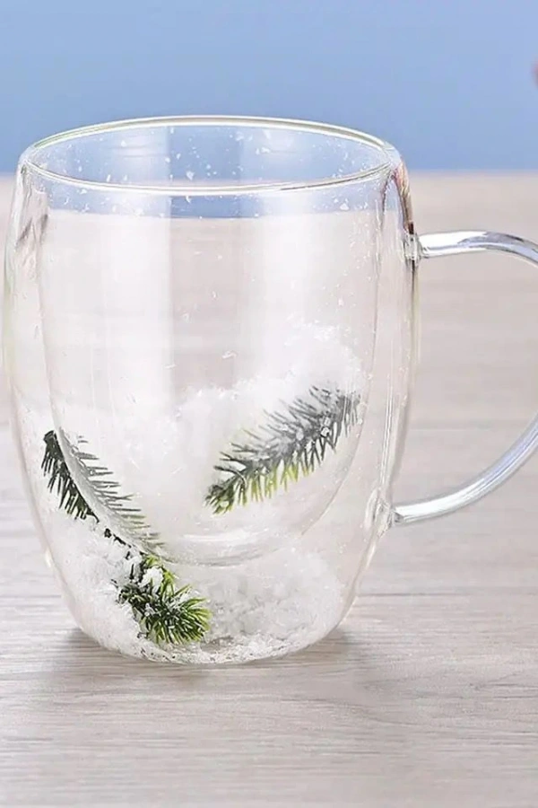 Çift Cidarlı Çam Bardak