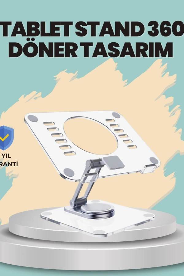 Çift Eksenli Ayarlanabilir Tablet Destek Standı