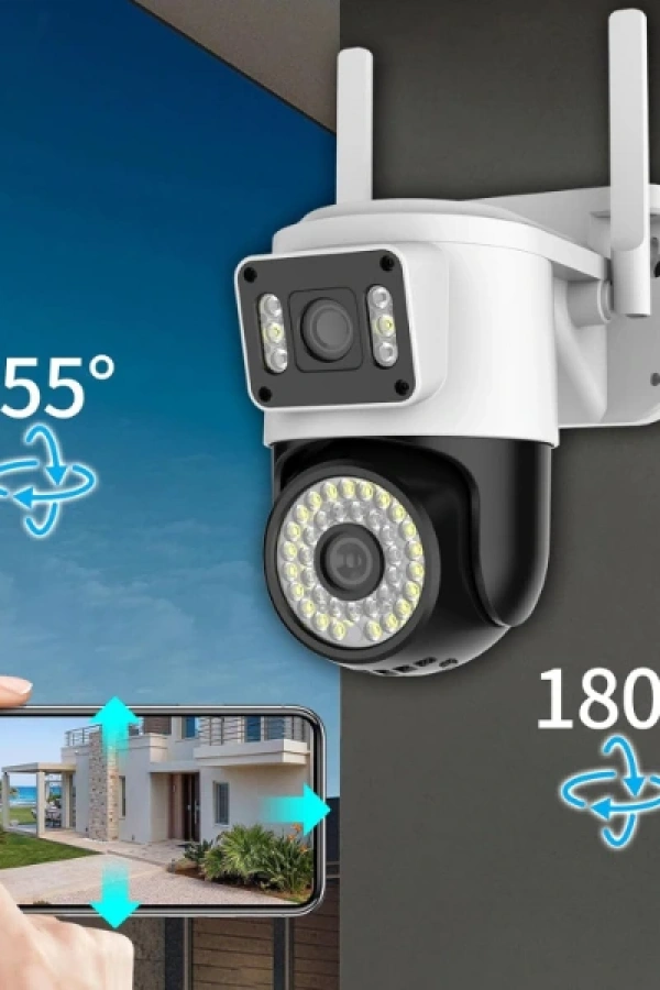 Çift Lensli Dış Mekan Wi-Fi Kamera