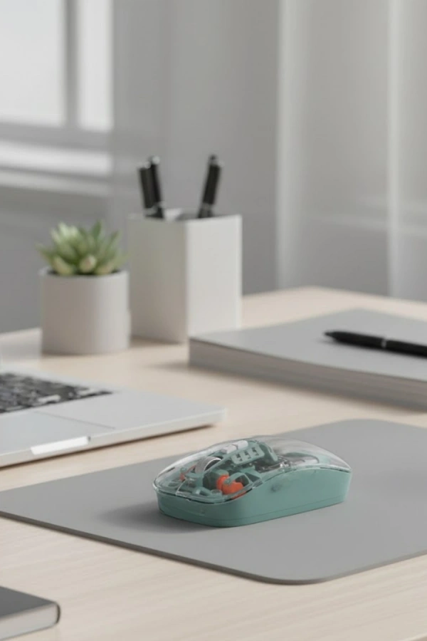 Çift Mod Bağlantılı Kablosuz Mouse Bluetooth ve USB Alıcılı