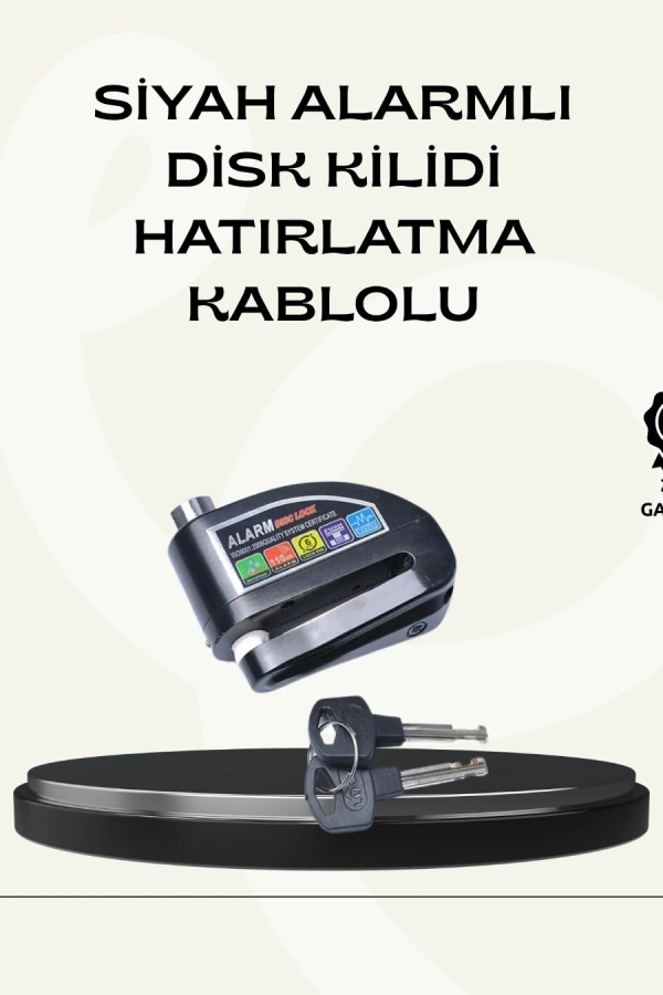 Çift Modlu 110dB Alarmlı Disk Kilidi Suya Dayanıklı