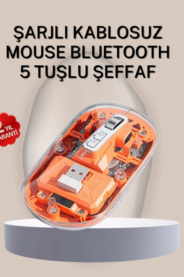 Çift Modlu Fare – USB Alıcılı ve Bluetooth Bağlantılı