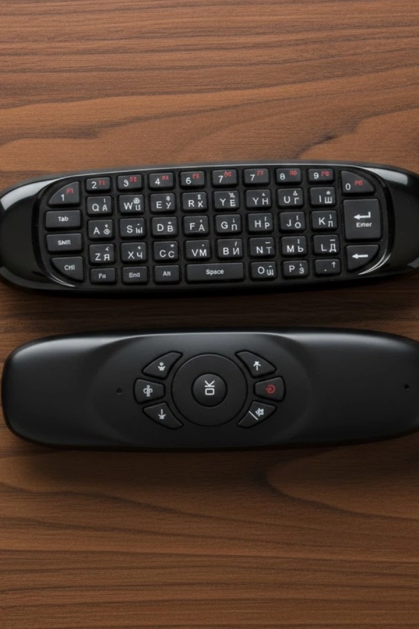 Çift Taraflı Hava Mouse Kablosuz Klavye ve Uzaktan Kumanda