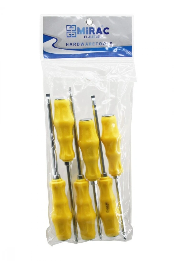 ÇİFT UÇLU 6 LI TORNAVİDA SETİ DARBELİ SET