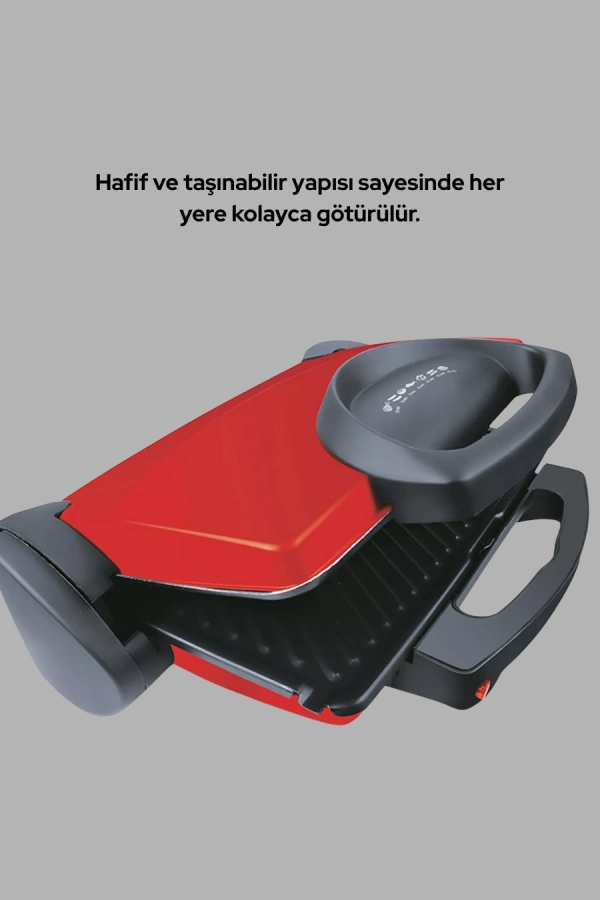 Çıkarılabilir Plakalı 2000W Tost Makinesi – Termostatlı, Kolay Temizlenir