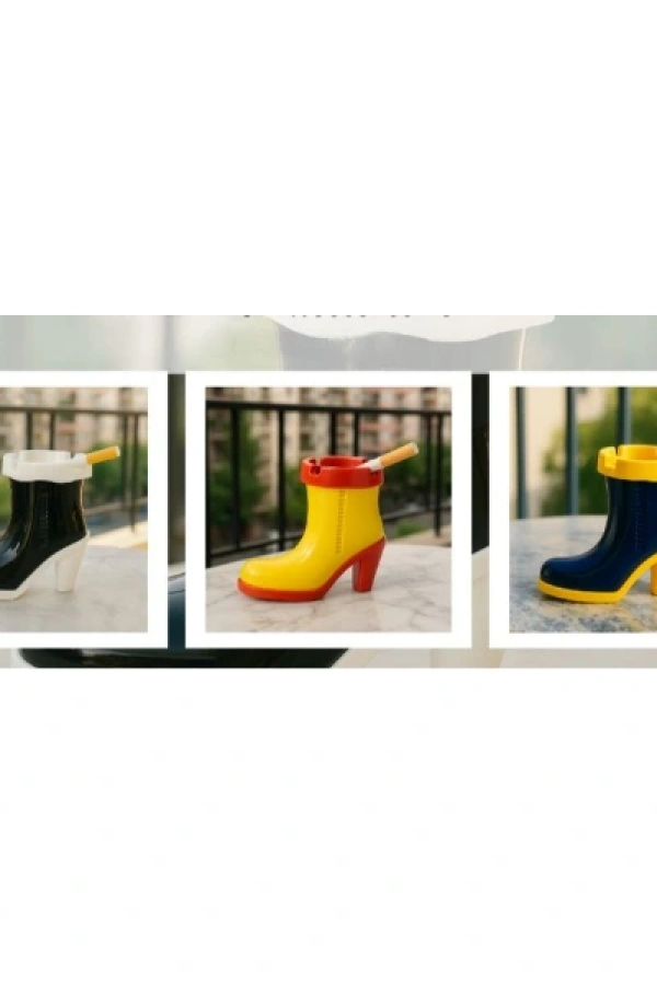 Çizme Tasarımlı Kokusuz Küllük