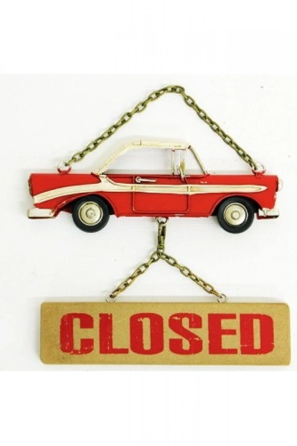 Closed Open Yazılı Kapı Levhası