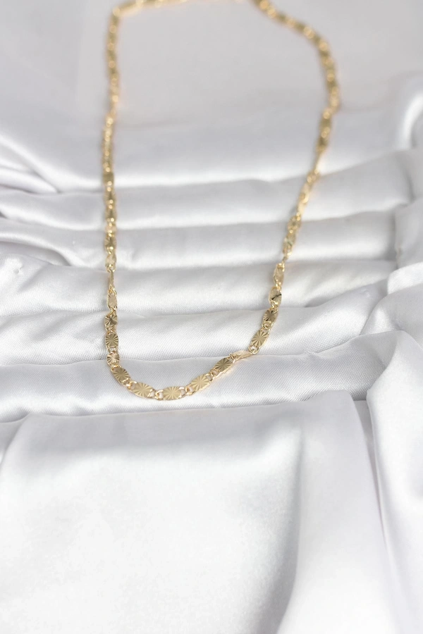 CM 14K Gold Renk Lazer Model 45 cm Kadın Kolye