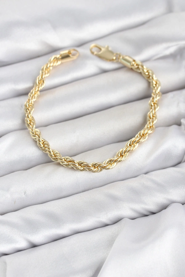 CM Burgu Model Gold Renk Pirinç Kadın Bileklik