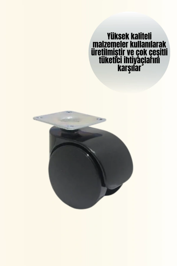 Çok Amaçlı Kilitsiz Masa Ayağı Tekerleği 6 cm